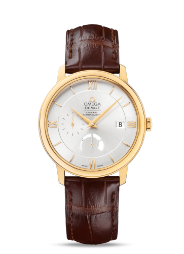 Omega De Ville Prestige Co-Axial 39.5 Power Reserve Yellow Gold / Silver